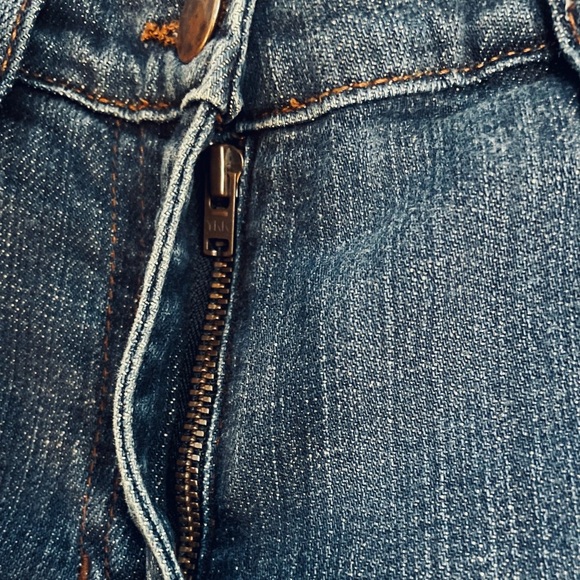 Eileen Fisher System Petite Straight Leg Mid Rise Blue Denim Jeans Sz 10P-12P - Picture 5 of 9